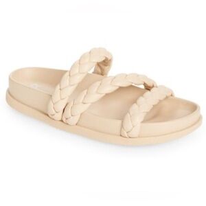 BP Keaton Braided Slide Sandal Beige